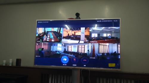 韓城分公司視頻會(huì)議系統(tǒng)調(diào)試成功