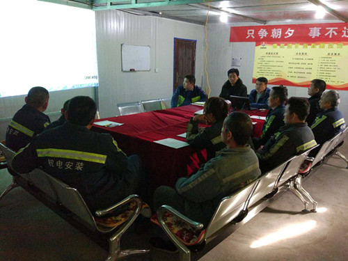 機(jī)電安裝公司：嚴(yán)細(xì)結(jié)合，全力沖刺全年安全生產(chǎn)目標(biāo)