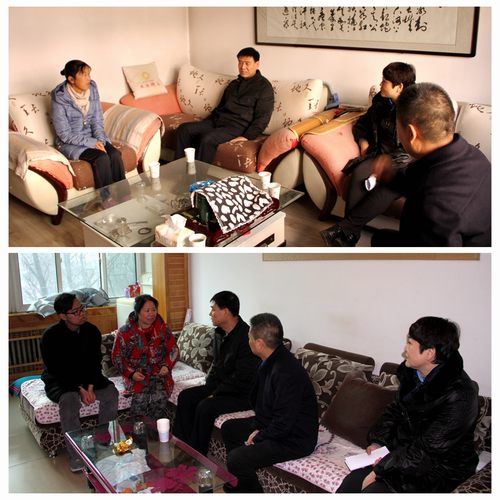 建設(shè)集團(tuán)聯(lián)合黨委副書(shū)記、紀(jì)委書(shū)記、工會(huì)主席侯本英為銅煤公司困難職工送來(lái)冬日溫暖