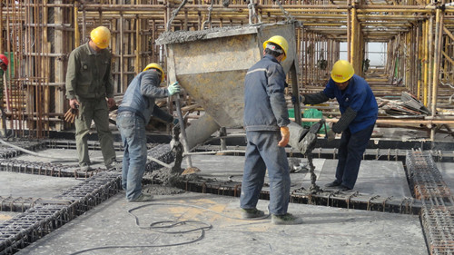 天工公司土建四部曹家灘煤礦原煤倉(cāng)工程進(jìn)入沖刺階段