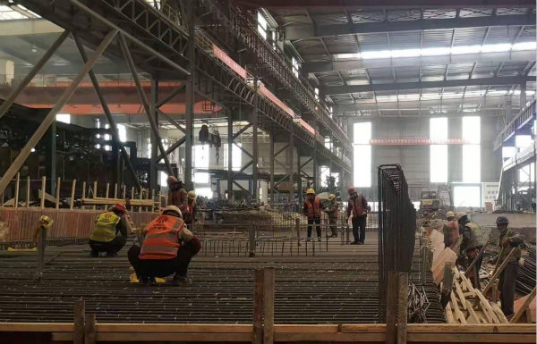 陜煤建設(shè)漢中分公司只爭(zhēng)朝夕 漢鋼高線熱機(jī)軋制改造項(xiàng)目如火如荼