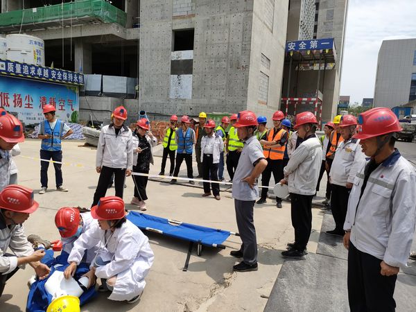 陜煤建設天工公司土建十五部應急演練加深安全意識