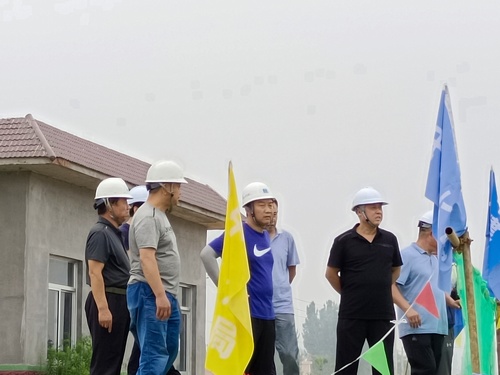 山東省淄博市水利局調(diào)研小組深入陜煤建設(shè)路橋分公司山東項(xiàng)目施工現(xiàn)場檢查指導(dǎo)工作