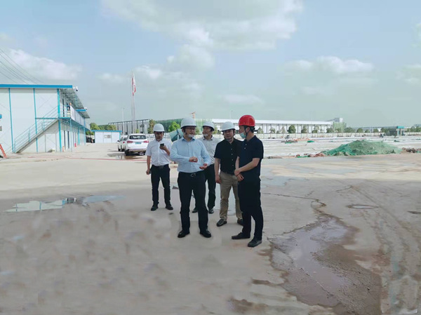 成都市金堂縣委常委、統(tǒng)戰(zhàn)部部長(zhǎng)朱和金一行蒞臨四川龐源成都智能制造項(xiàng)目檢查指導(dǎo)工作