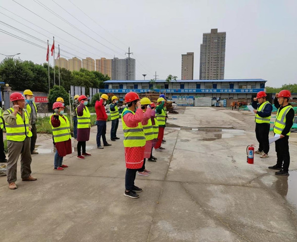 陜煤建設(shè)咸陽(yáng)分公司第五項(xiàng)目部：開展消防應(yīng)急演練  筑牢安全生產(chǎn)防線