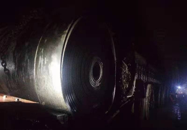 陜煤建設(shè)機電安裝公司小保當(dāng)項目部完成井下皮帶拆除回撤工程