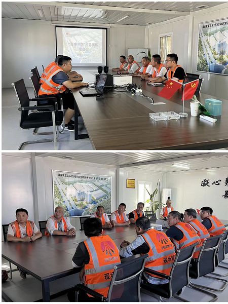 陜煤建設天工公司土建十一部“雨季三防”演練正當時