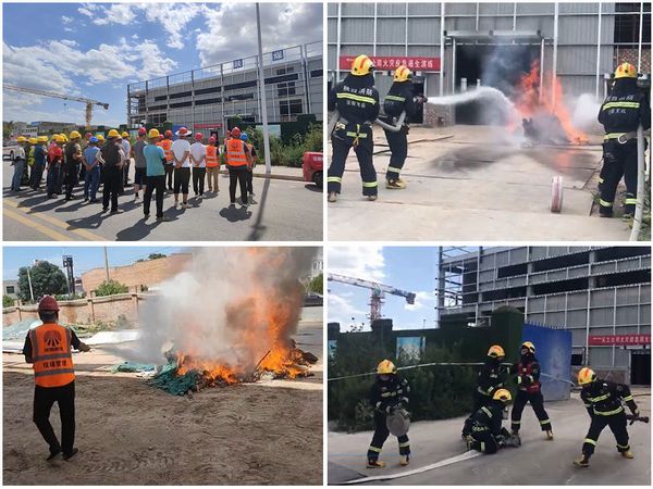 陜煤建設(shè)天工公司土建十一部通過消防應(yīng)急演練，握緊消防安全戒尺