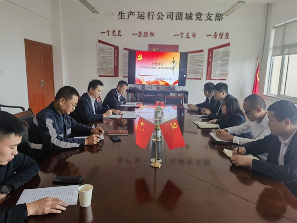 陜煤建設(shè)洗選煤運營公司神渭蒲城運營項目部： 開展“黨員帶頭查安全 排查隱患防風(fēng)險”主題黨日活動