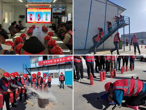 陜煤建設(shè)直屬第七項(xiàng)目部成功開展消防知識(shí)培訓(xùn)及演練活動(dòng)